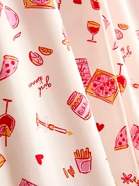 Printed Boyfriend Pajamas