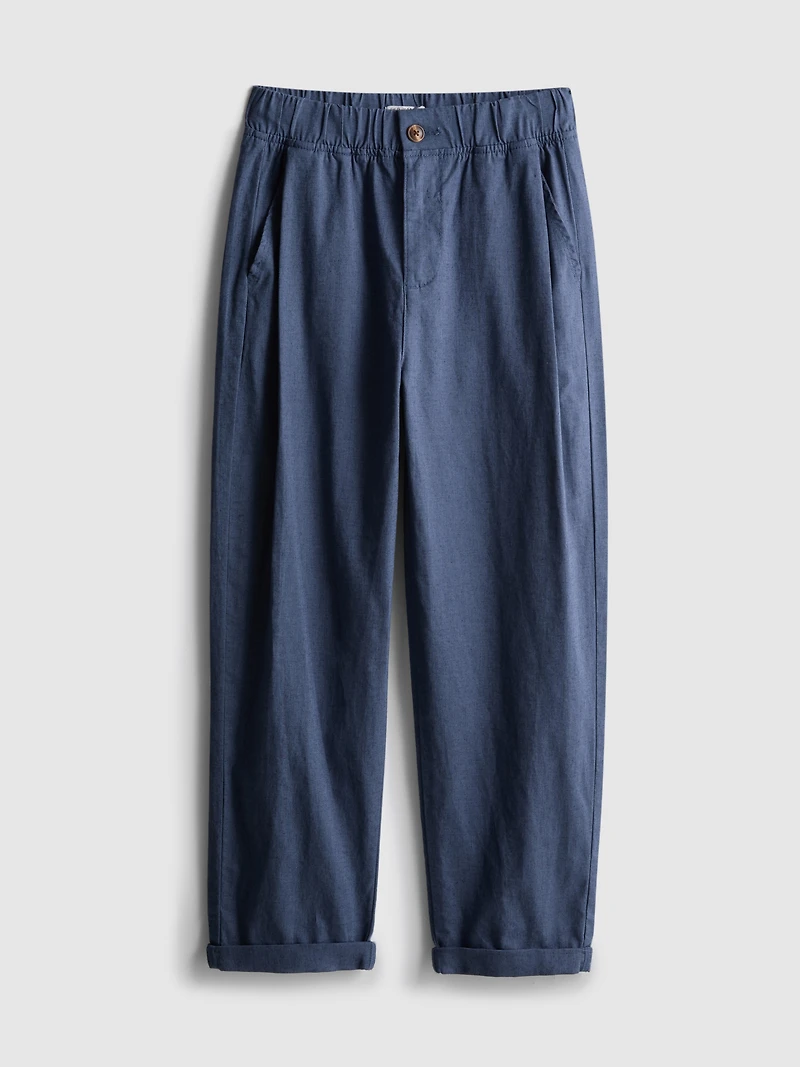 1.5-12yrs | The Edit Linen-Blend Pants