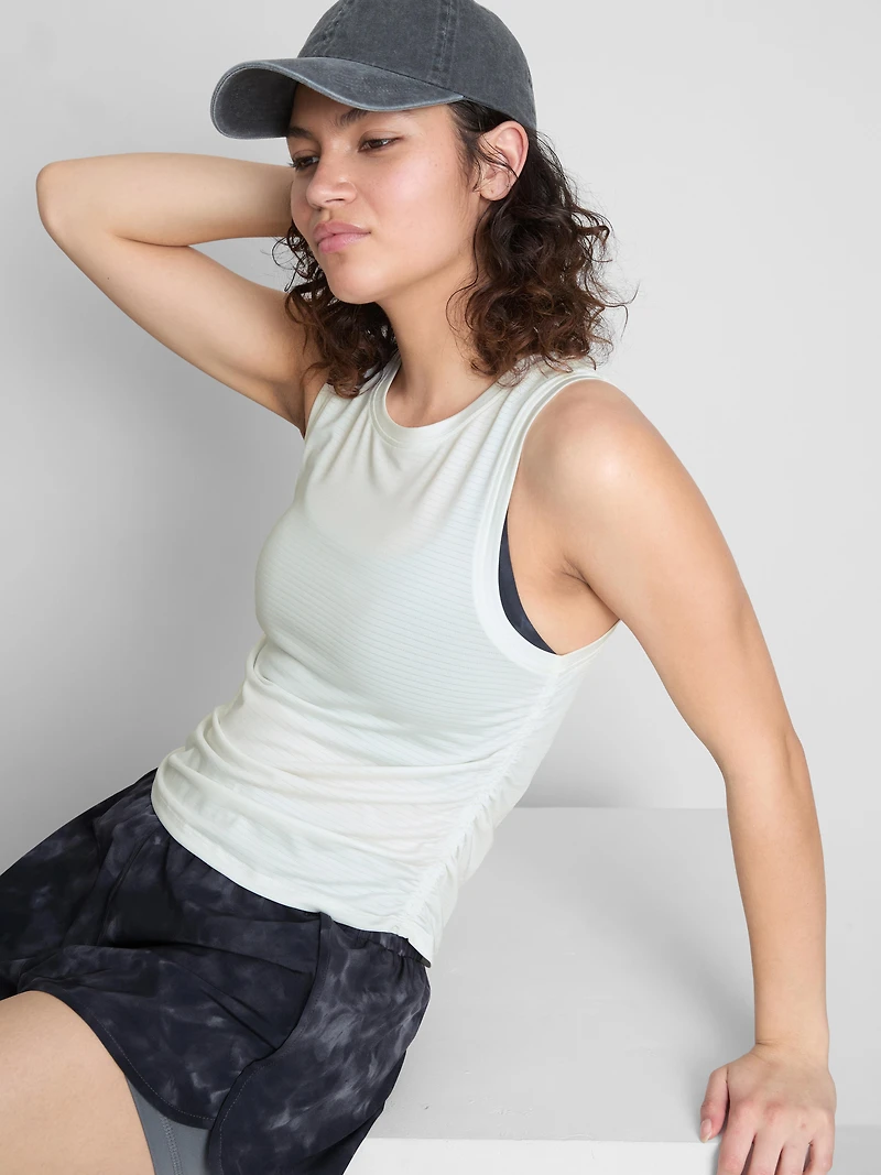 Ruched-Side Active Tank