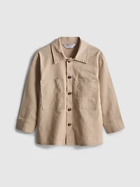 1.5-12yrs | The Edit Linen-Blend Overshirt