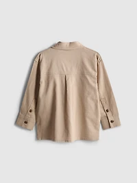 1.5-12yrs | The Edit Linen-Blend Overshirt