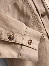 1.5-12yrs | The Edit Linen-Blend Overshirt