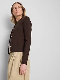 Metallic Button Cardigan