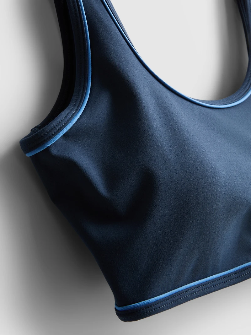 Pipe Detail Active Crop Top