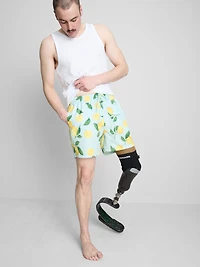 Lemon Print Swim Shorts