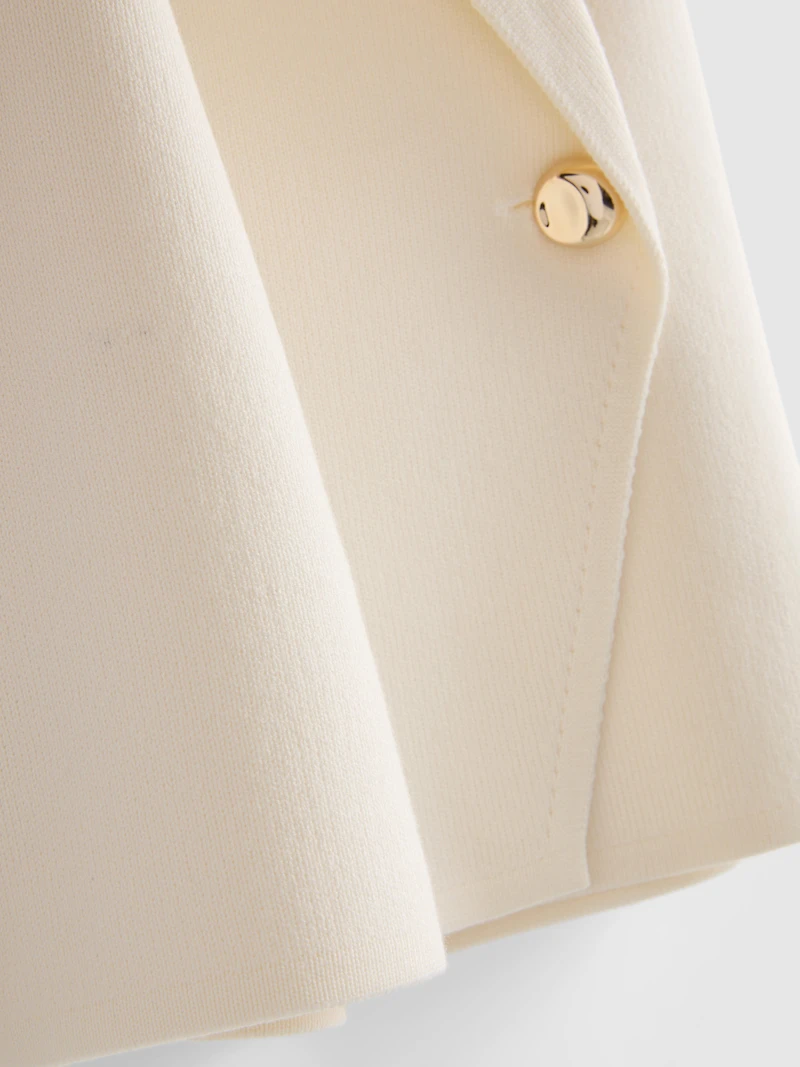 Collared Asymmetric Waistcoat