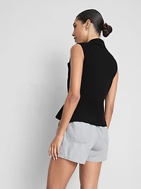 Collared Asymmetric Waistcoat