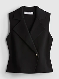 Collared Asymmetric Waistcoat