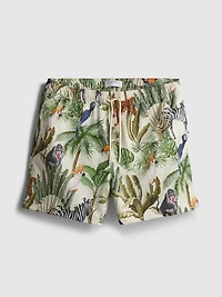 Textured Jungle Swim Shorts