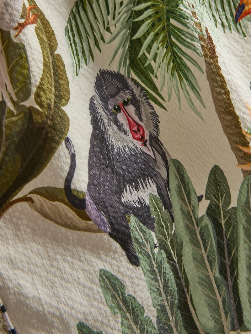 Textured Jungle Swim Shorts