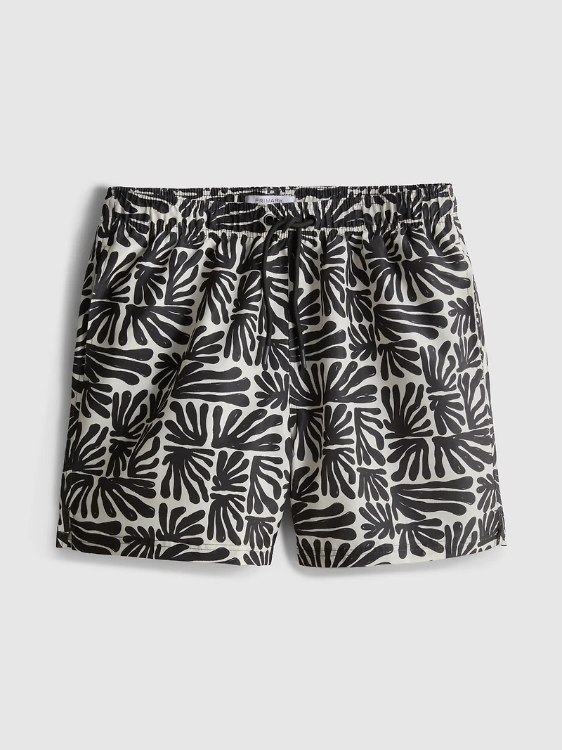 Abstract-Print Swim Shorts