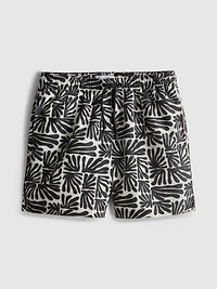 Abstract-Print Swim Shorts