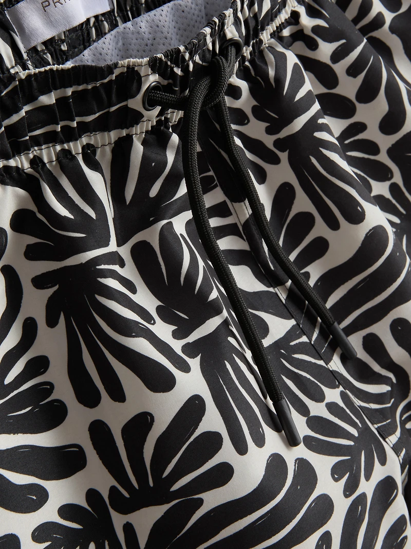 Abstract-Print Swim Shorts