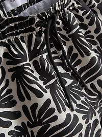 Abstract-Print Swim Shorts
