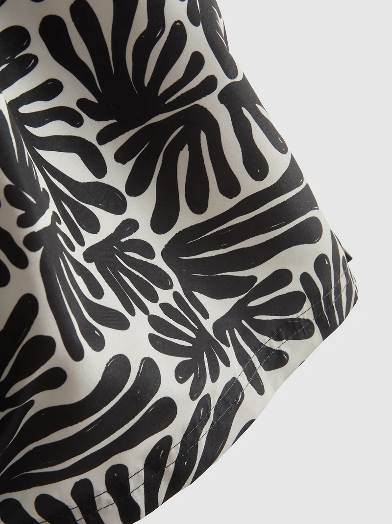 Abstract-Print Swim Shorts