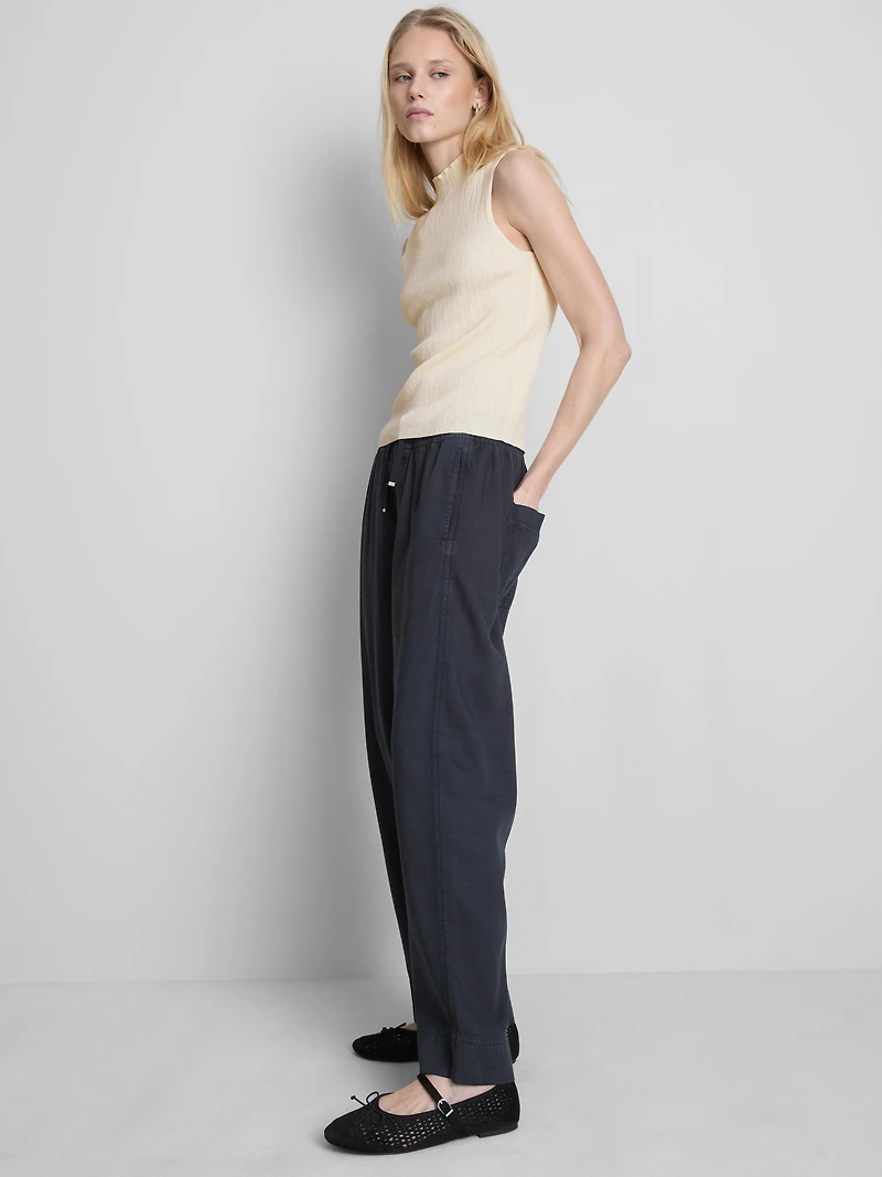 Textured High Neck Tank Top