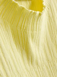 Textured High Neck Tank Top