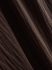 Textured Split Hem Midi Skirt