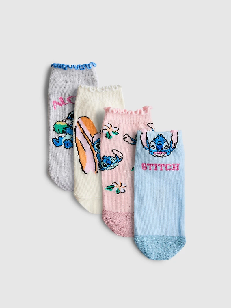 4-Pack Disney’s Stitch Sneaker Socks