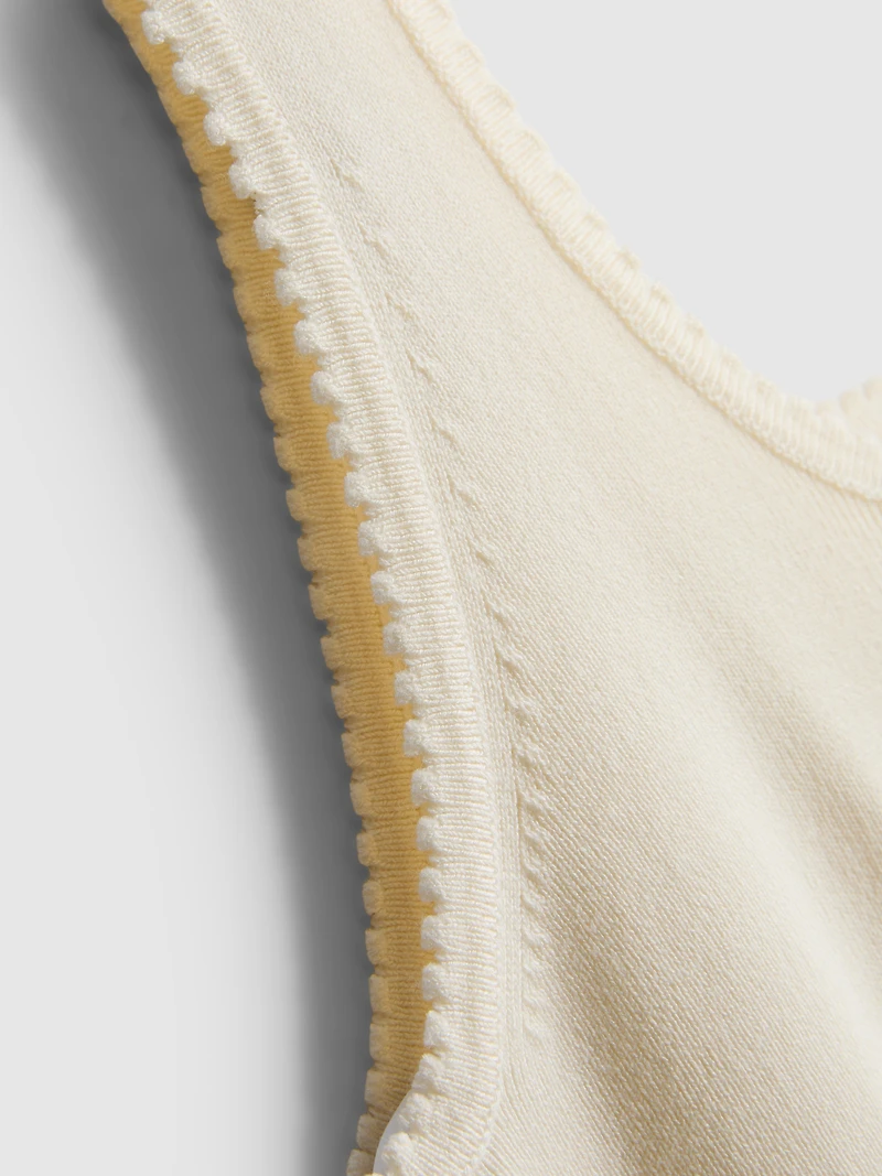 Knitted Peplum Tank Top