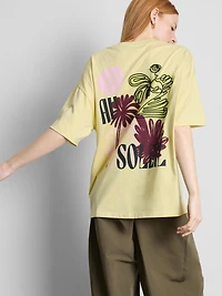 Cotton Oversized Graphic Boyfriend Tee