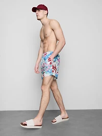 Floral Graffiti Swimming Shorts
