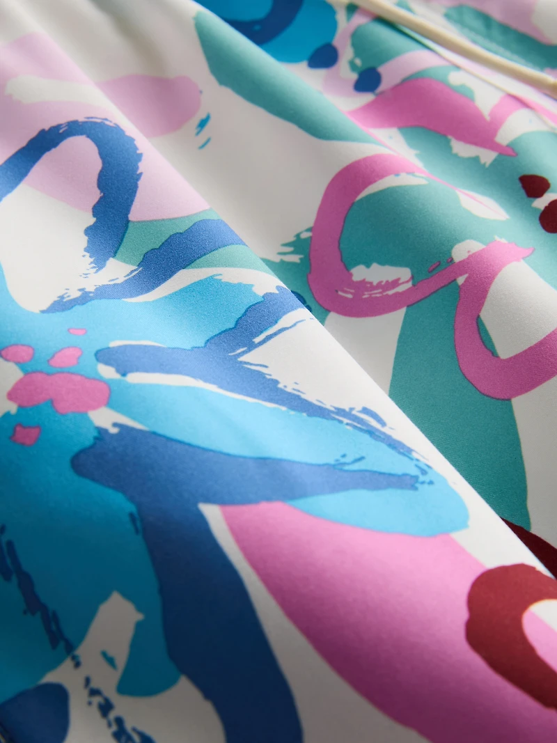 Floral Graffiti Swimming Shorts