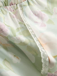Floral Wide Leg Pajama Bottoms