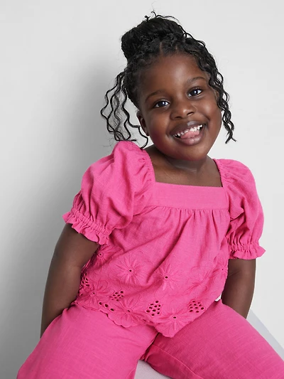 1.5-8yrs | Floral Embroidered Blouse