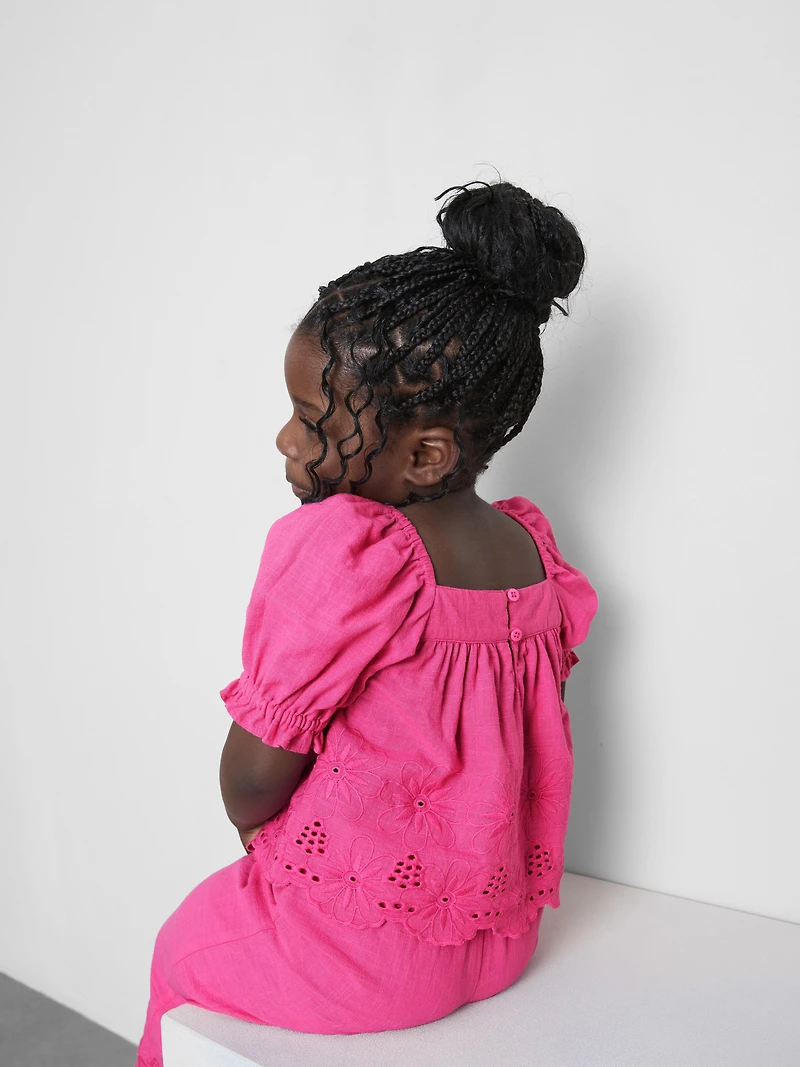 1.5-8yrs | Floral Embroidered Blouse