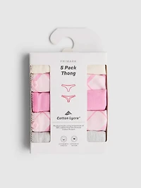 5-Pack Cotton Rich Thongs