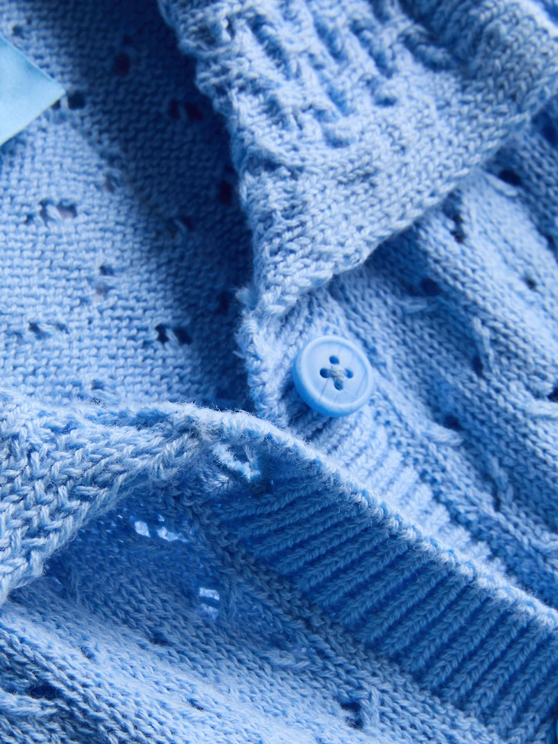 1.5-8yrs | Hello Kitty Collared Short-Sleeve Cardigan