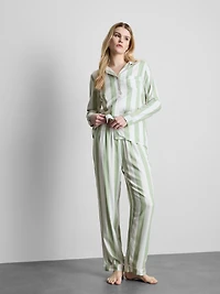 Striped Cotton Boyfriend Pajamas