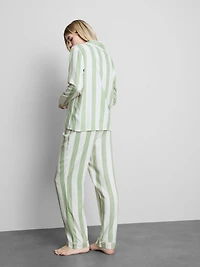 Striped Cotton Boyfriend Pajamas