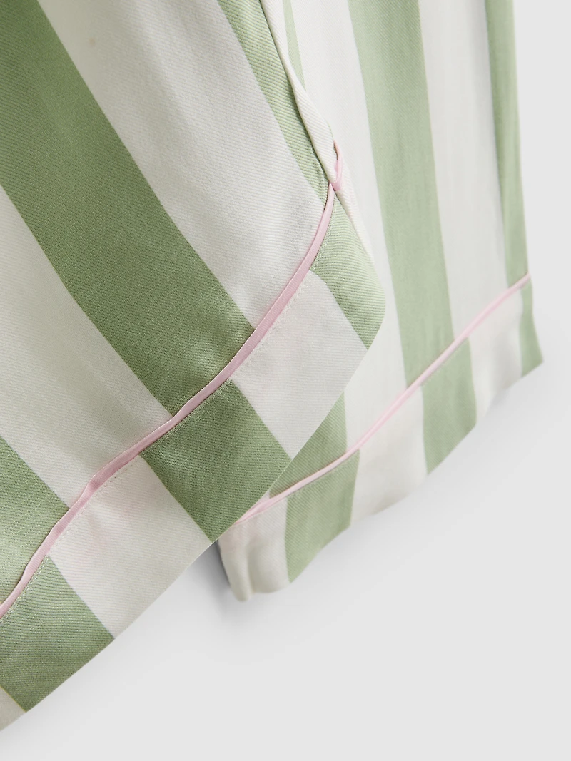 Striped Cotton Boyfriend Pajamas