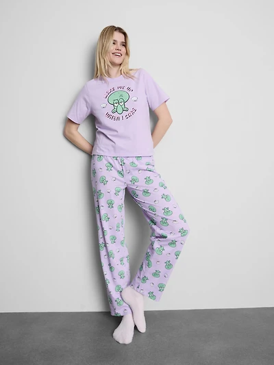 SpongeBob SquarePants Graphic Cotton Pajamas