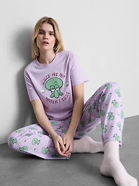 SpongeBob SquarePants Graphic Cotton Pajamas