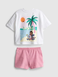 1.5-8yrs | Disney’s Stitch Boxy T-Shirt and Shorts Set