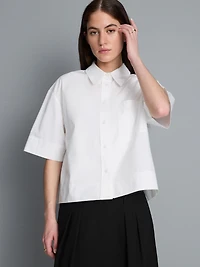 Ultimate Cotton Short-Sleeve Boxy Shirt