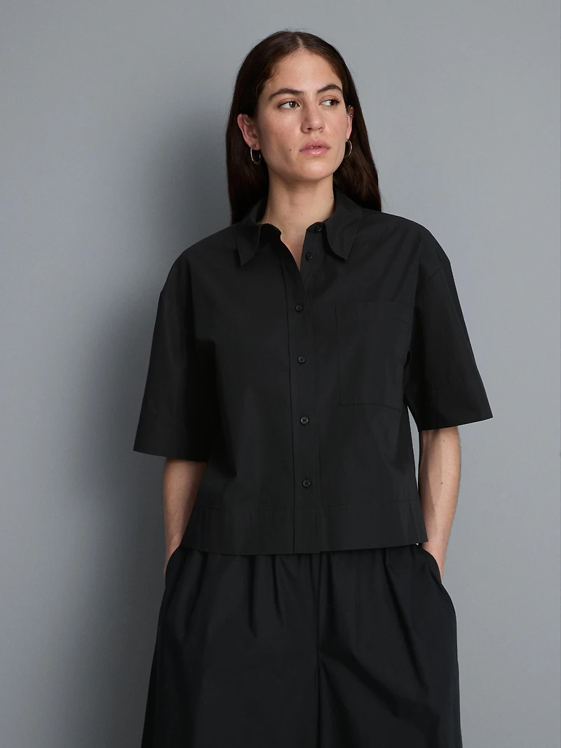 Ultimate Cotton Short-Sleeve Boxy Shirt
