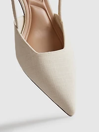 Pointed Kitten Heel Court Heels