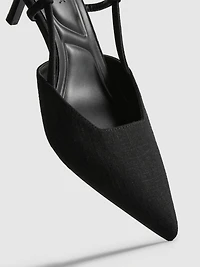 Pointed Kitten Heel Court Heels
