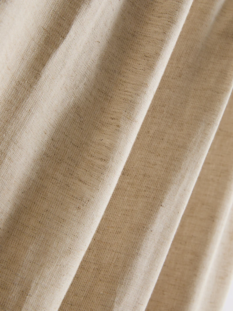 Linen-Blend Wide-Leg Pants
