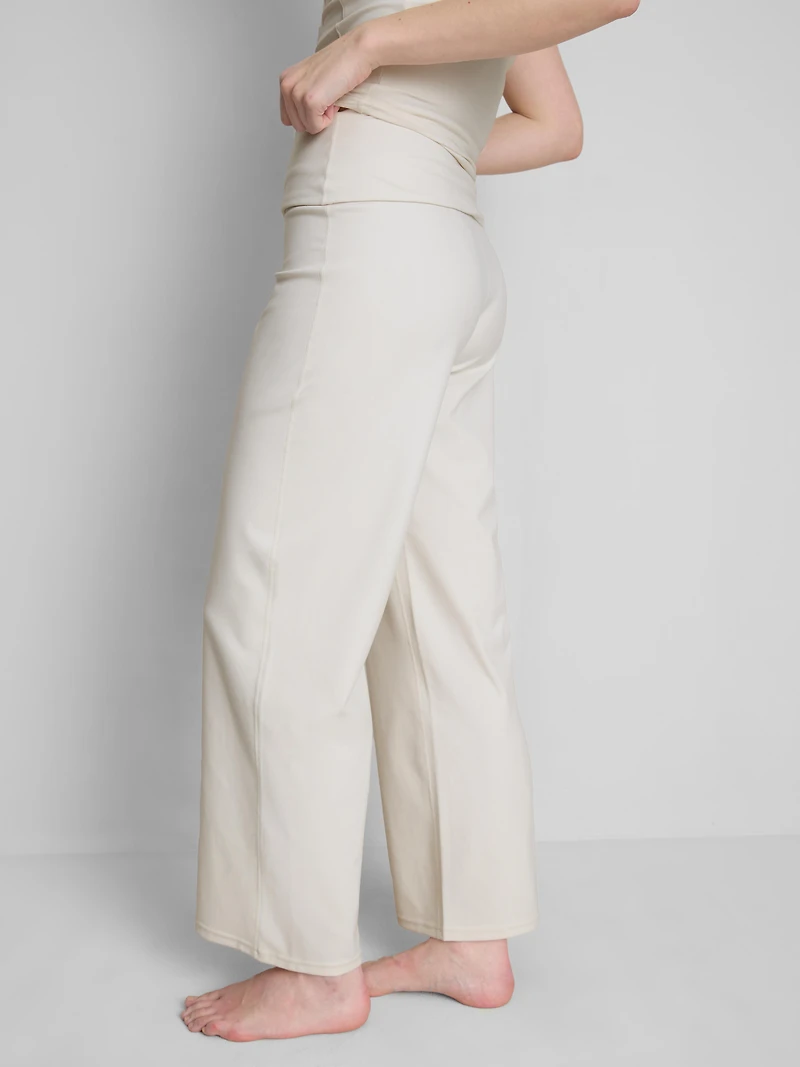 Flared Fold Over Active Leggings