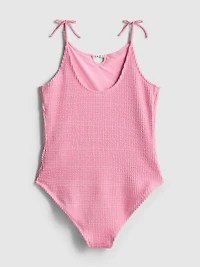 7-15yrs | Textured Beaded Swimsuit