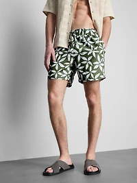Floral Drawstring Swim Shorts