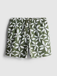 Floral Drawstring Swim Shorts