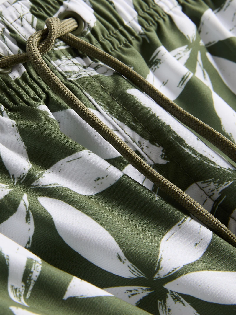 Floral Drawstring Swim Shorts