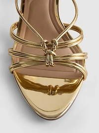 Paula Echevarría Knotted Heel Sandals