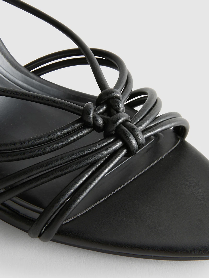 Paula Echevarría Knotted Heel Sandals